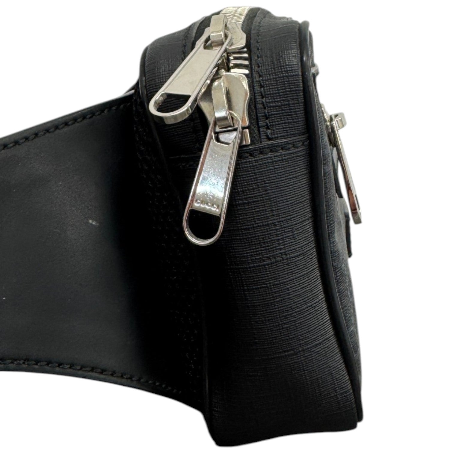 Men's Gg Supreme Belt Bag Black - Photo 6
