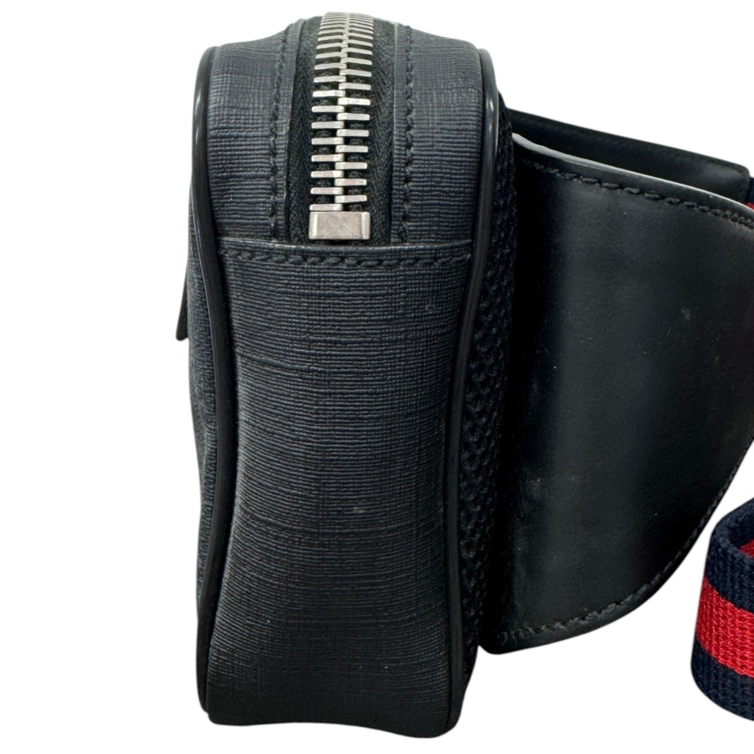 Men's Gg Supreme Belt Bag Black - Photo 7
