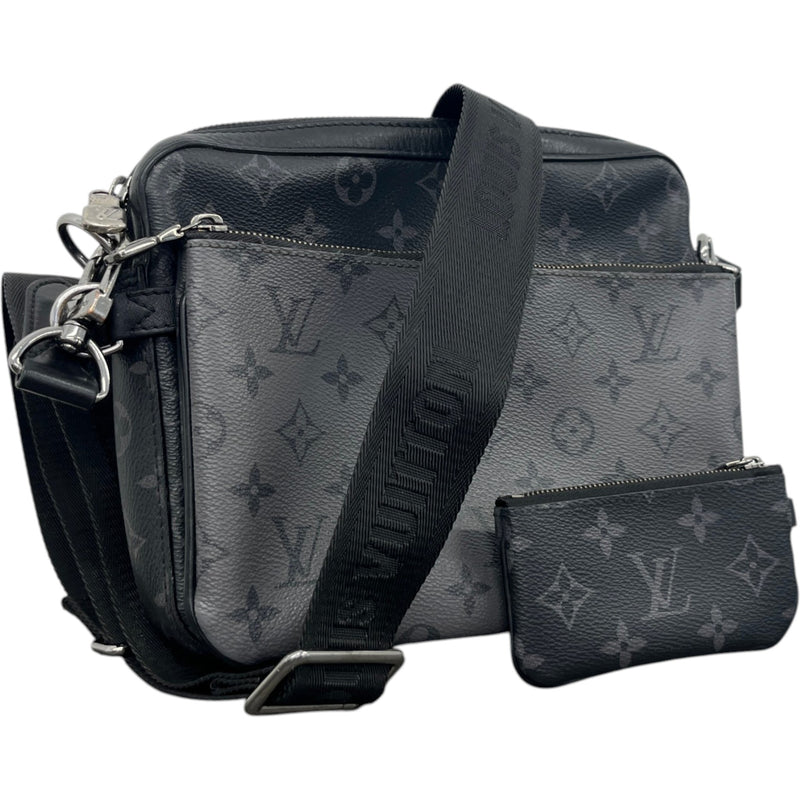Men's Monogram Eclipse Trio Messenger Bag Black