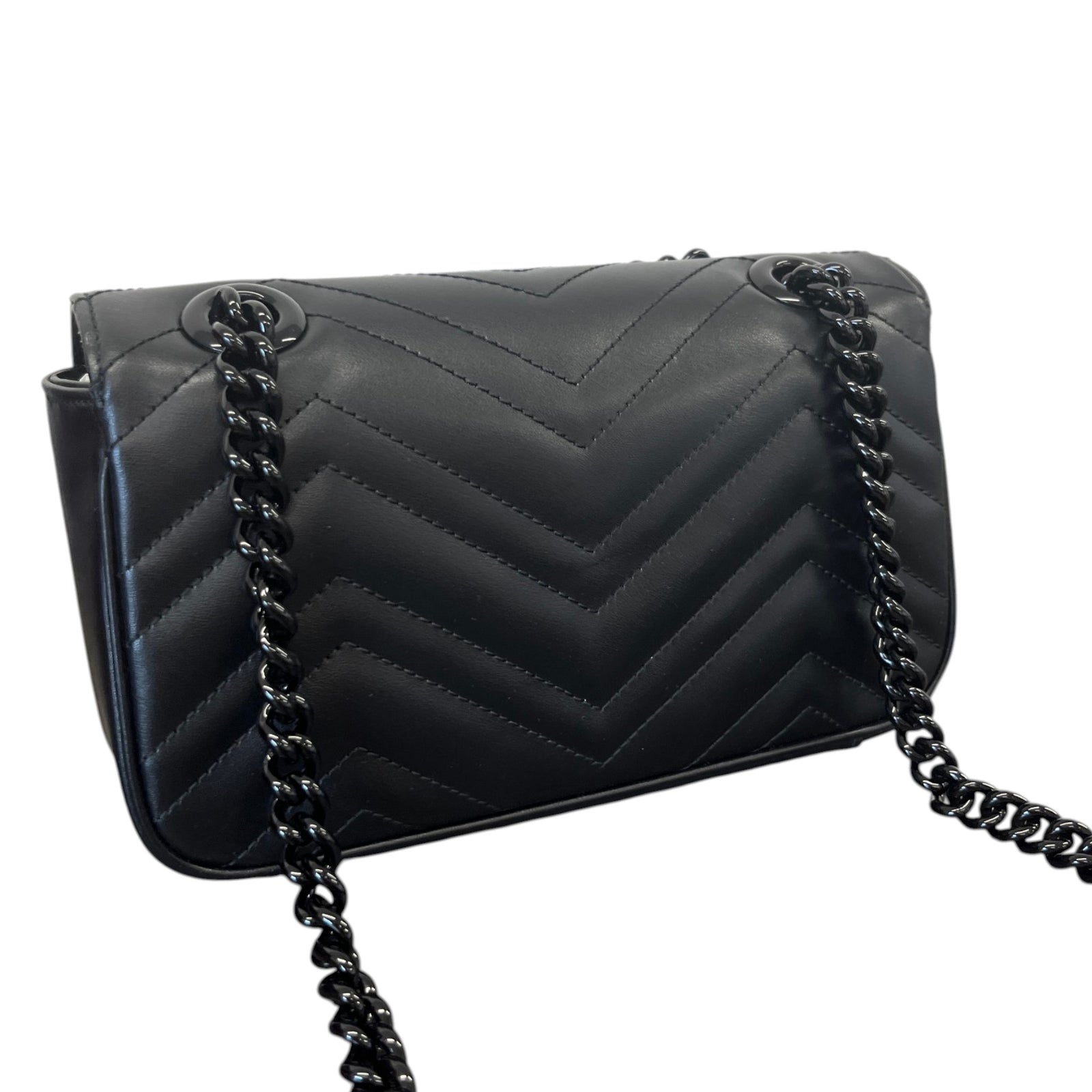 Women's Gg Marmont Small Bag Black - Photo 8