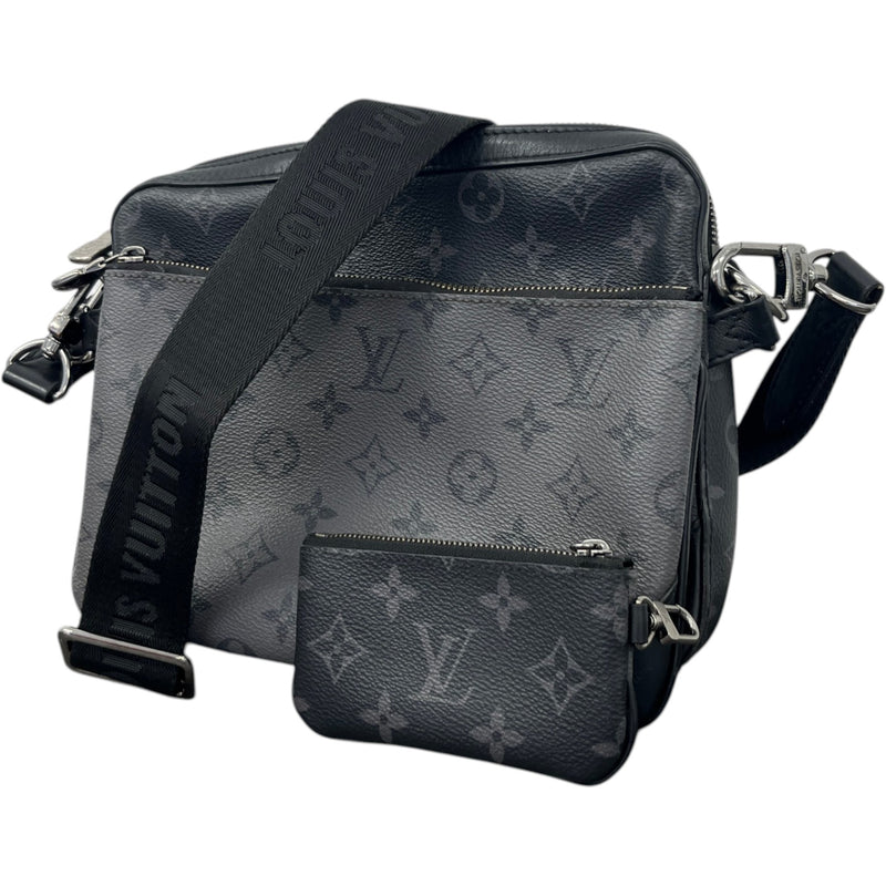 Men's Monogram Eclipse Trio Messenger Bag Black