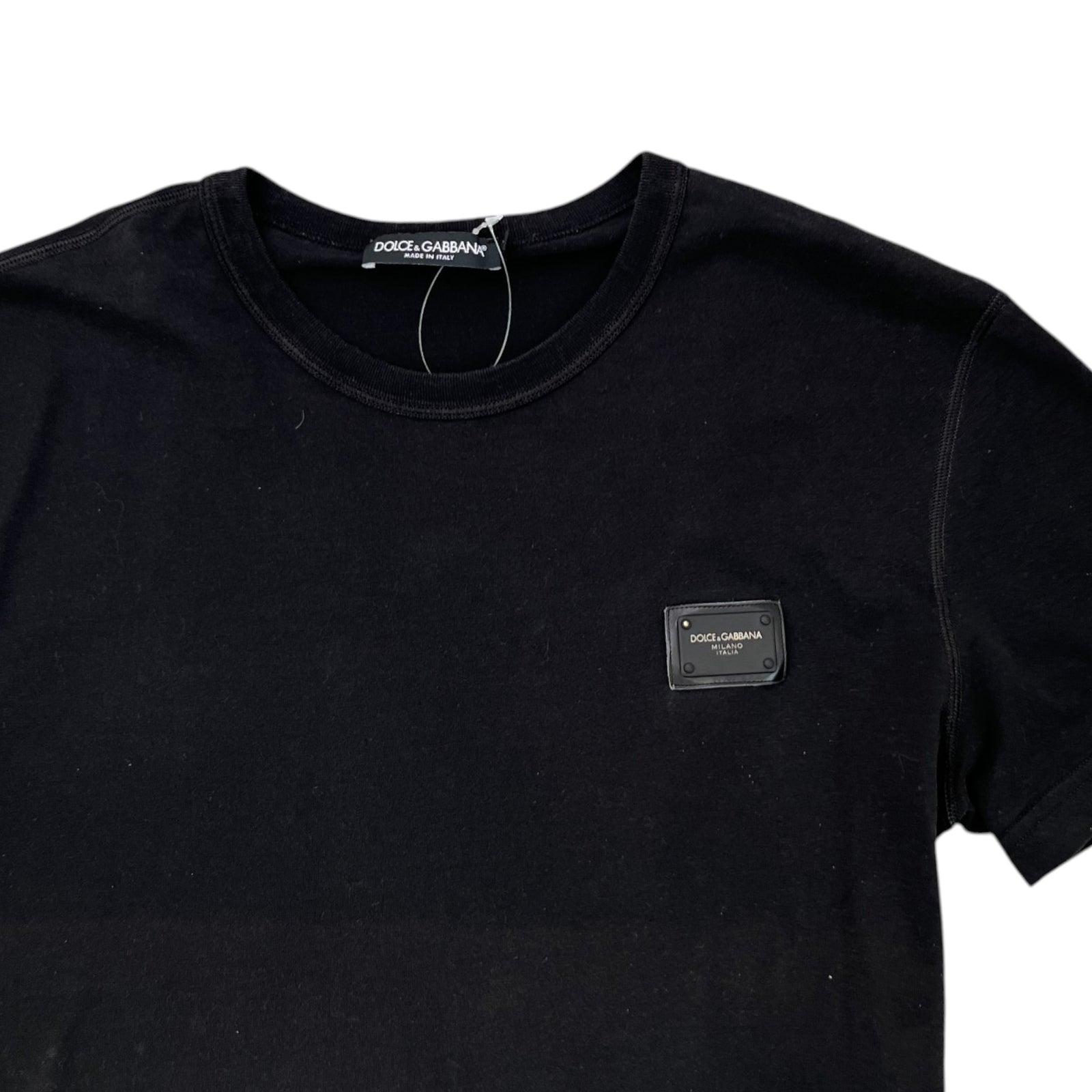 Men's Plaque Logo T-Shirt Black Size IT 48 / UK M - Photo 5