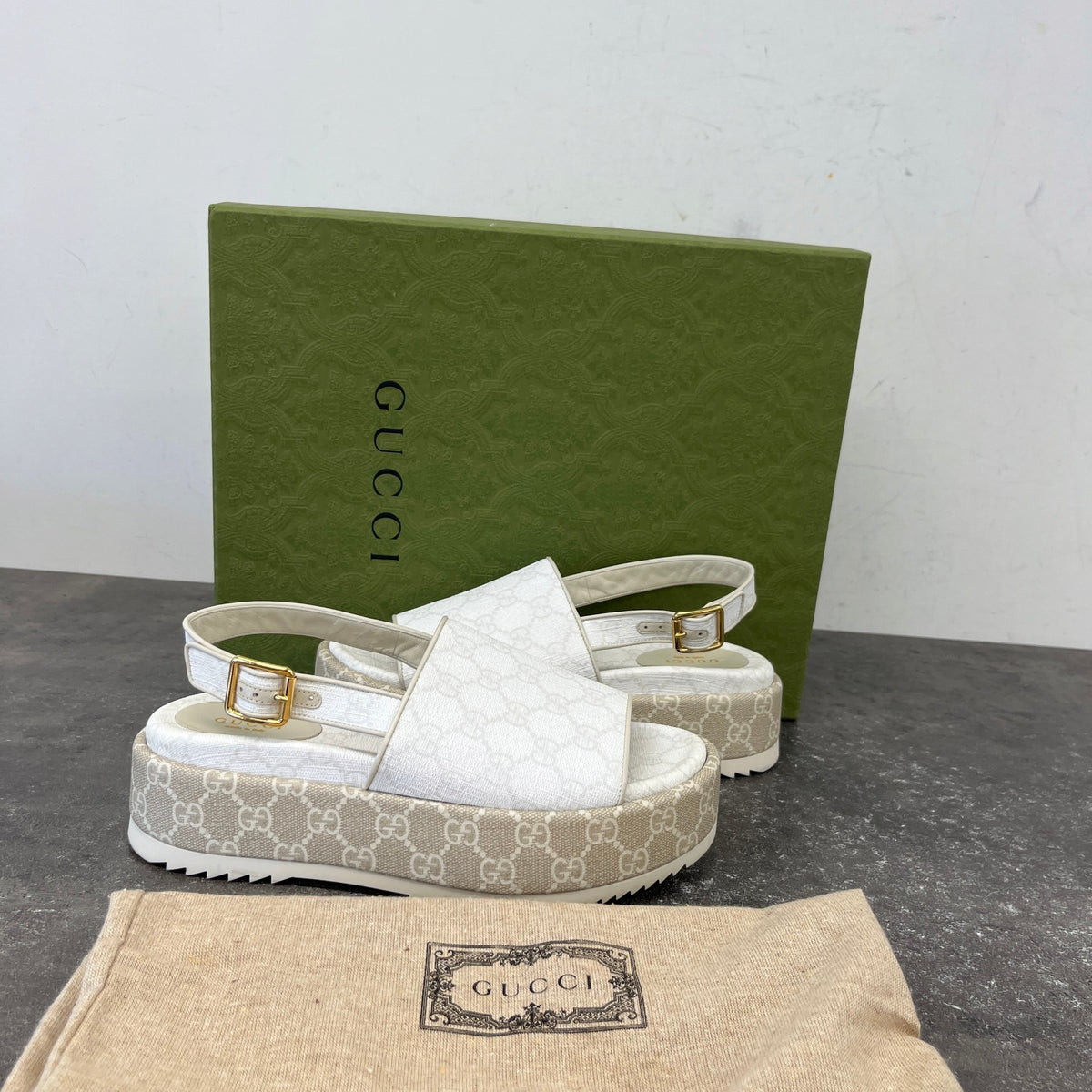 Women's Angeline Logo Sandals White Size UK 5 / EU 38 - Photo 12