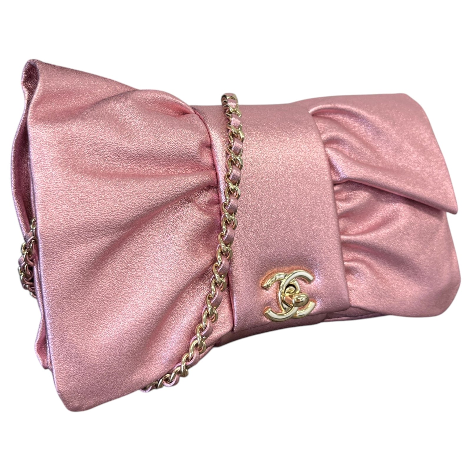 Women's 2024 Bow Clutch Clutch Pink - Photo 4