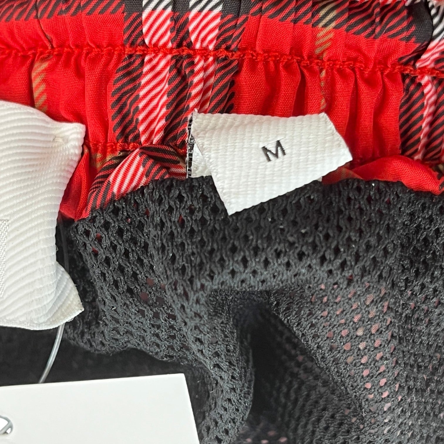 Men's Bradeston Check Swim Shorts Red Size M - Photo 6