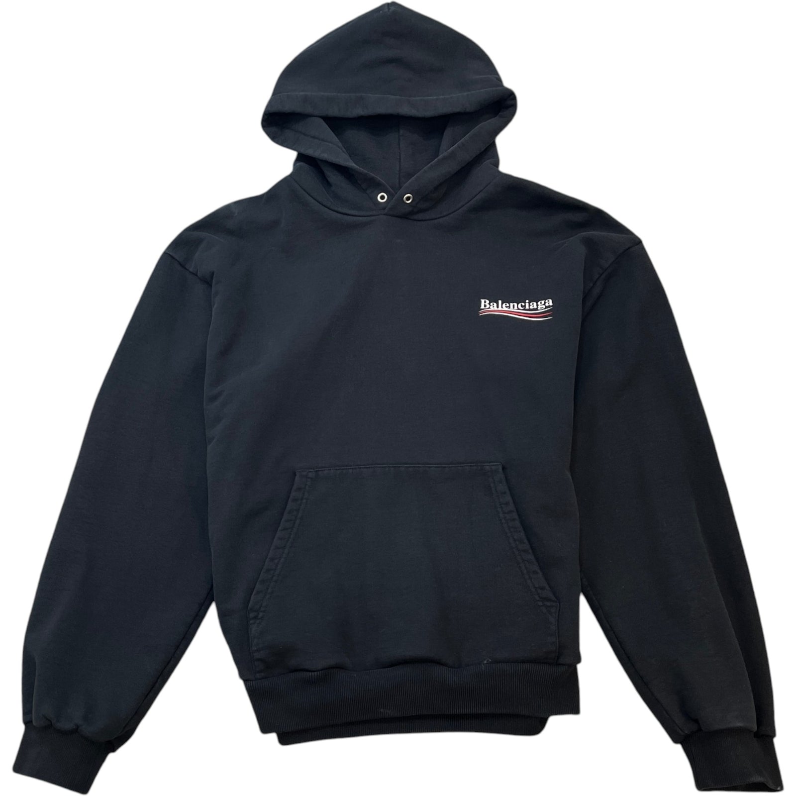 Women's Political Campaign Logo Hoodie Black Size XL / UK 14 - Photo 1