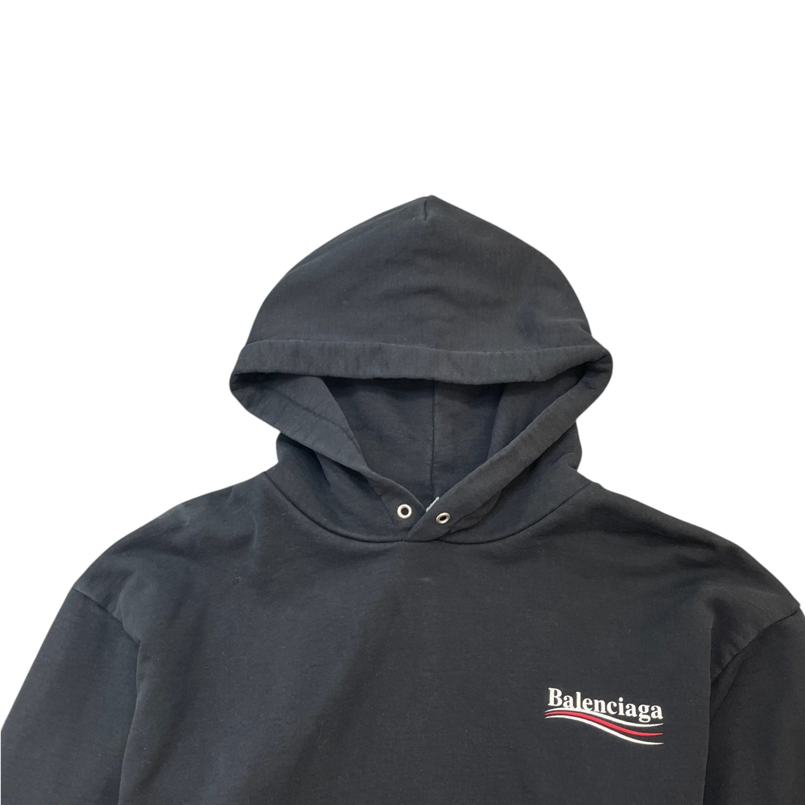Women's Political Campaign Logo Hoodie Black Size XL / UK 14 - Photo 5