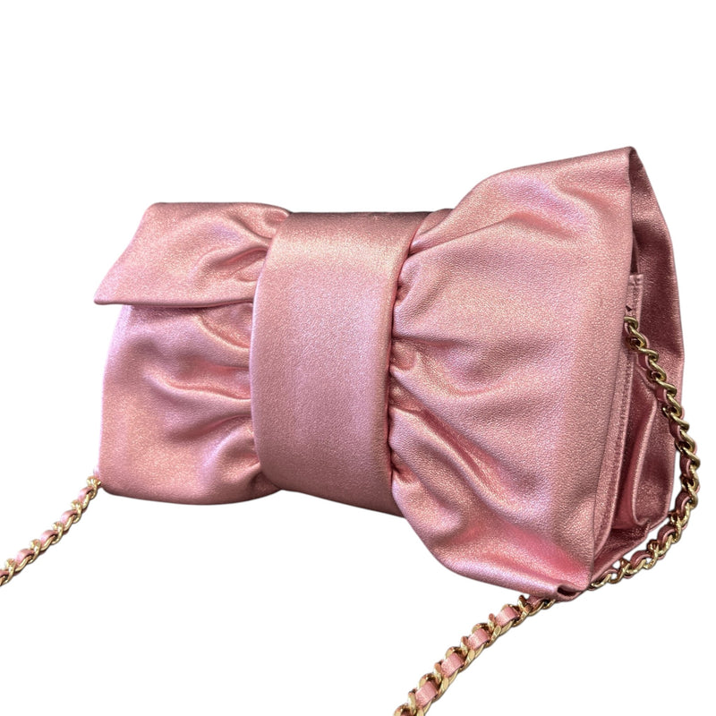 Women's 2024 Bow Clutch Clutch Pink