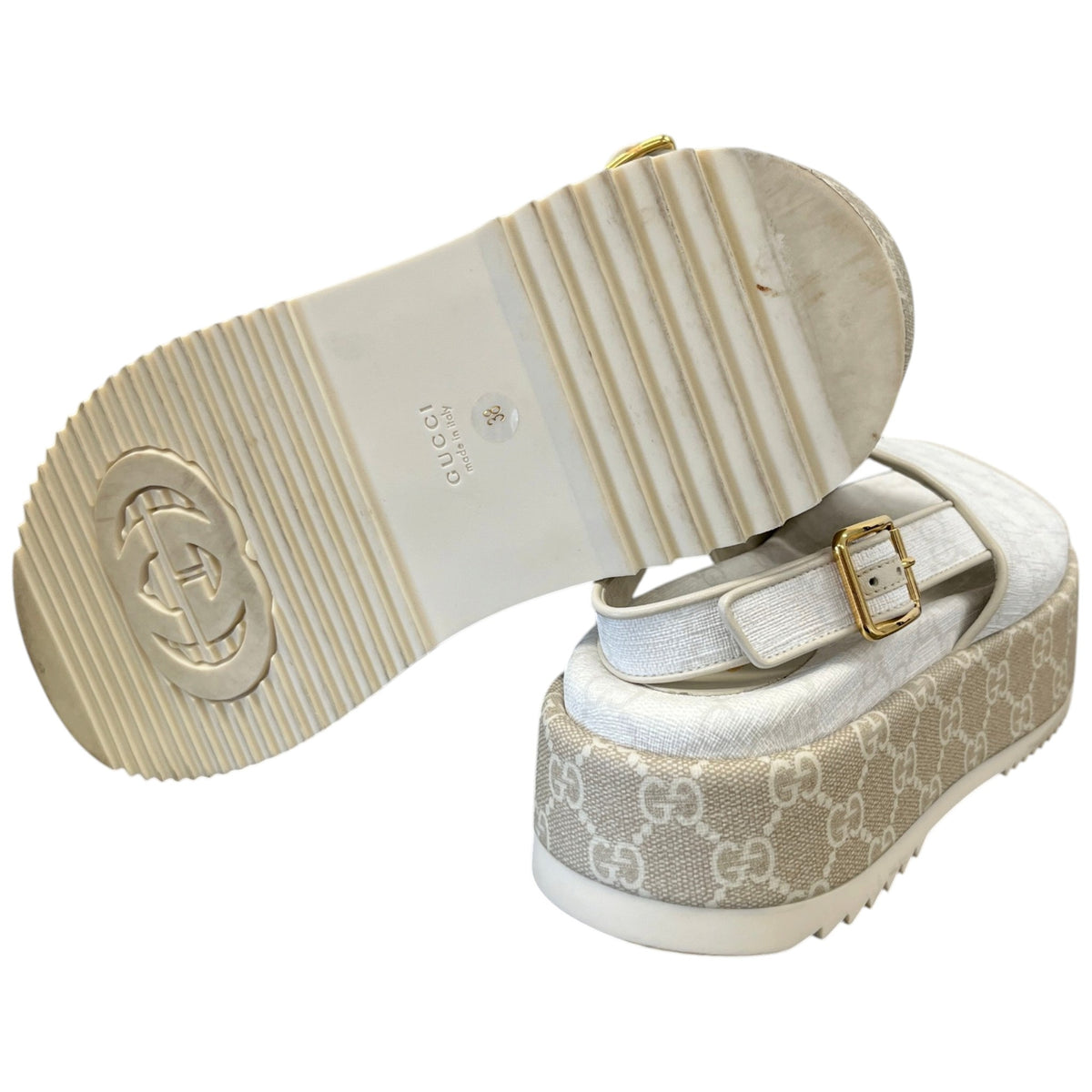 Women's Angeline Logo Sandals White Size UK 5 / EU 38 - Photo 10