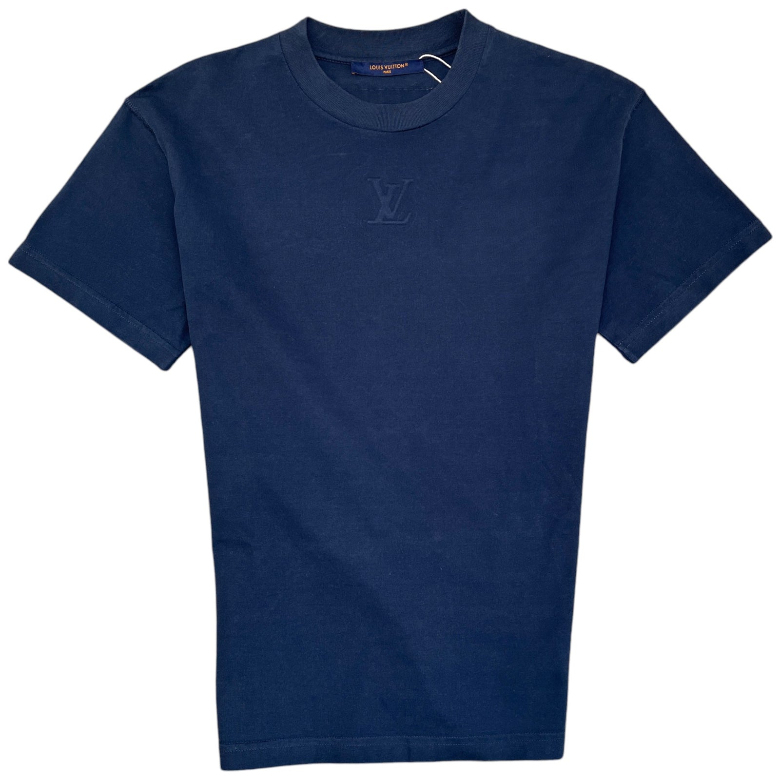 Men's Embossed Lv T-Shirt Navy Size XS - Photo 1