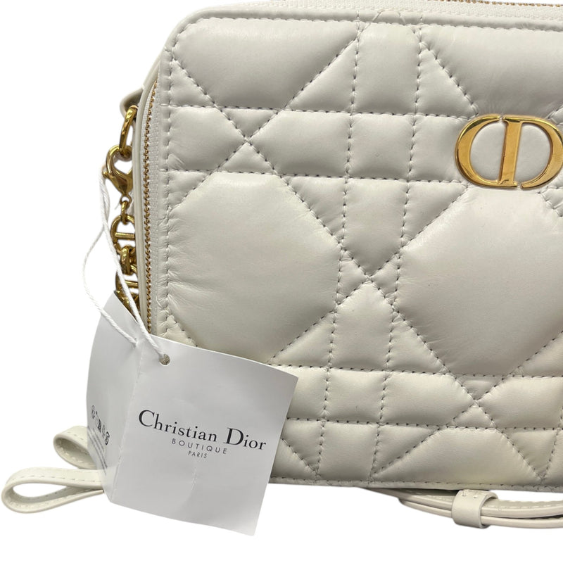 Women's Caro Box Quilted Macrocannage Bag White