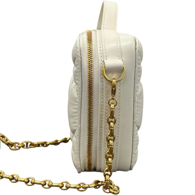Women's Caro Box Quilted Macrocannage Bag White