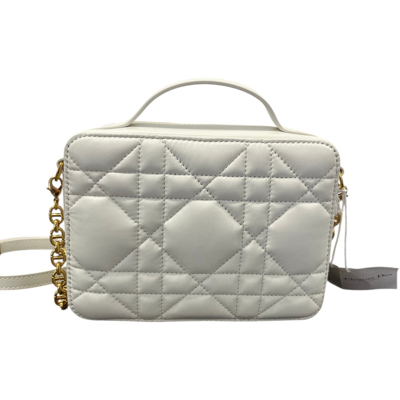 Women's Caro Box Quilted Macrocannage Bag White