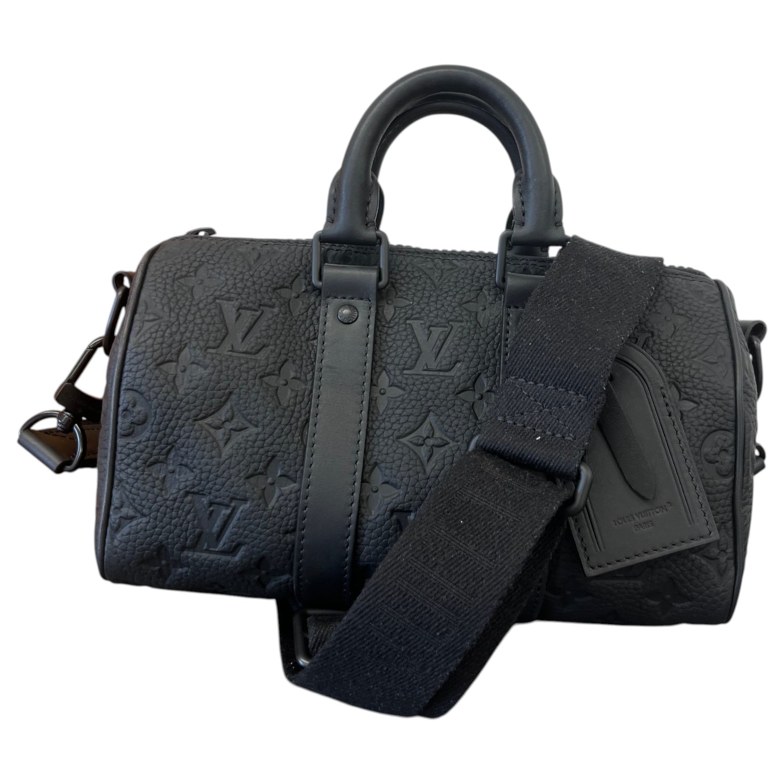 Men's Monogram Empreinte Keepall Bandoulière 25 Messenger Bag Black - Photo 1