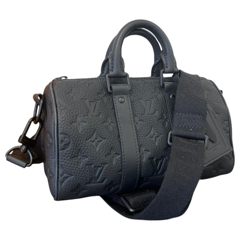 Men's Monogram Empreinte Keepall Bandoulière 25 Messenger Bag Black