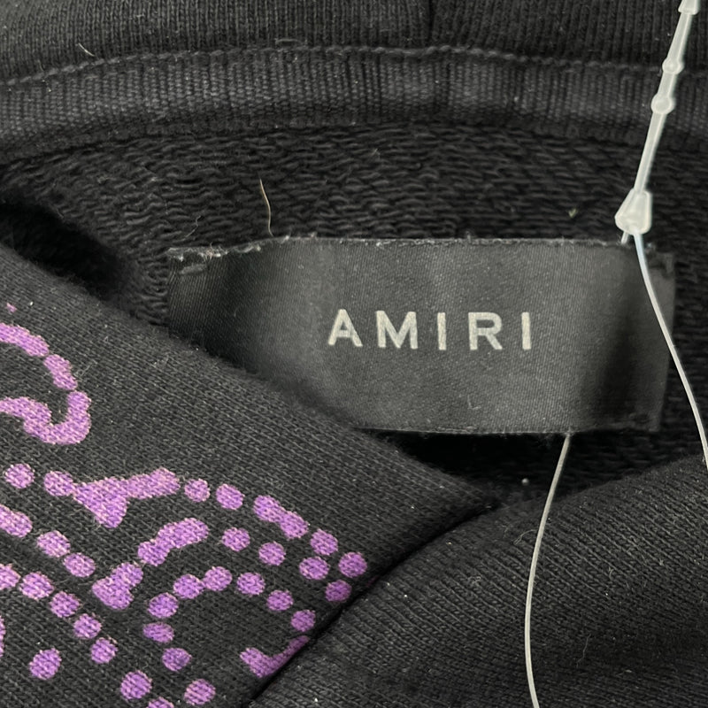 Men's Bandana Bleach Hoodie Black Size M