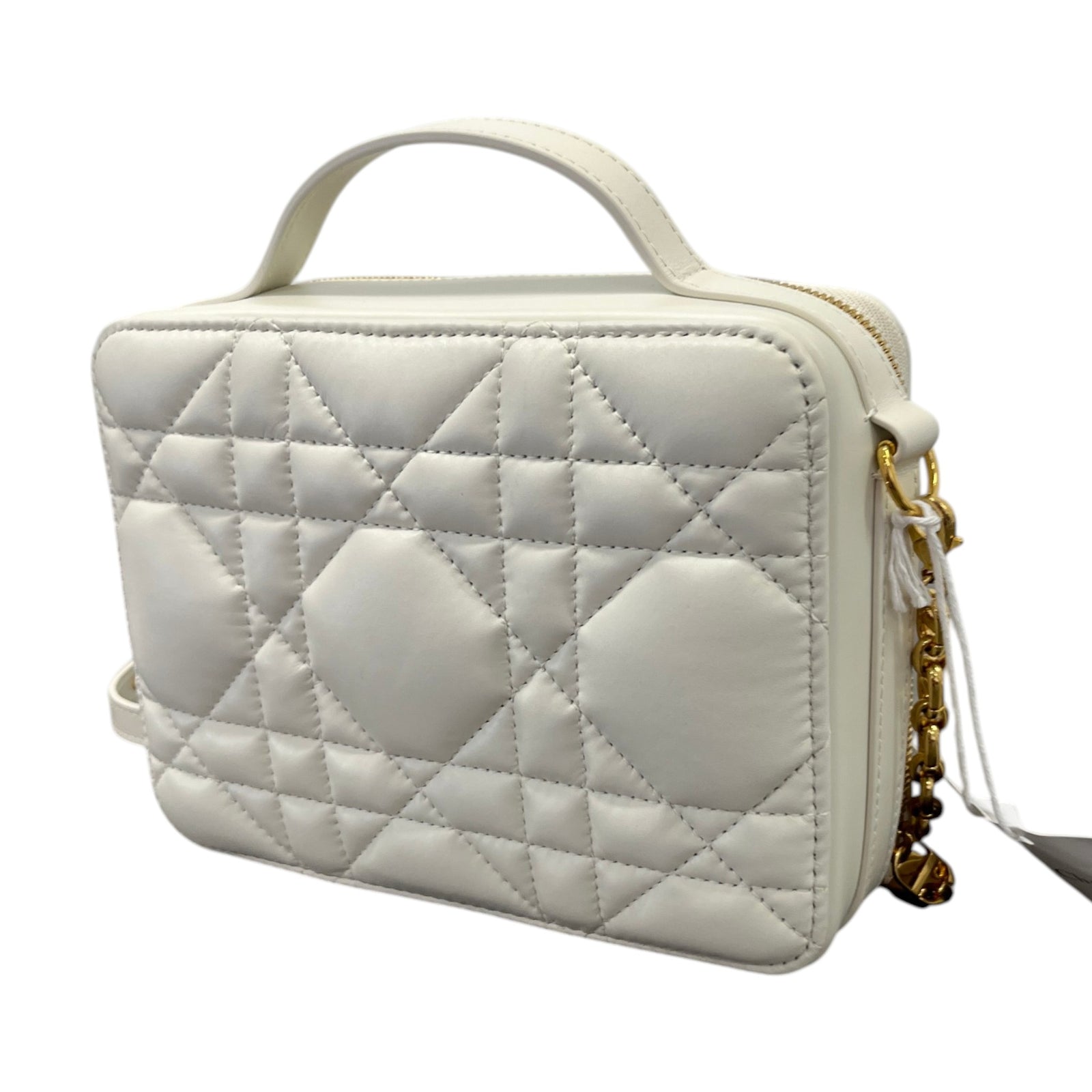Women's Caro Box Quilted Macrocannage Bag White - Photo 8
