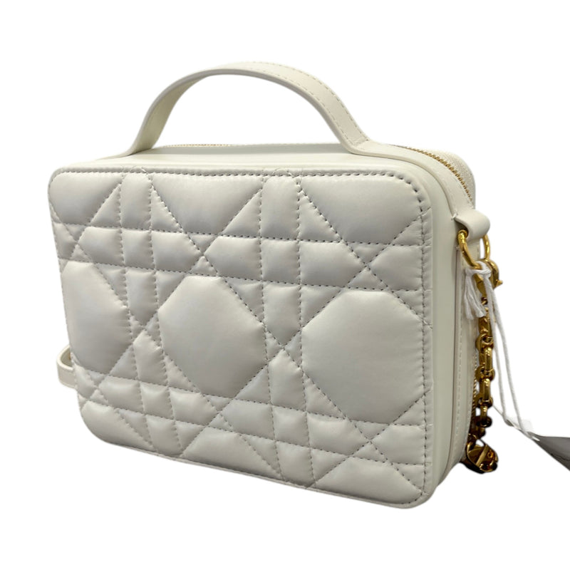 Women's Caro Box Quilted Macrocannage Bag White