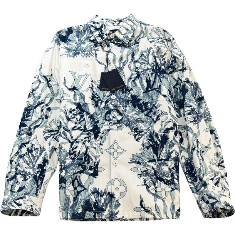 Men's Monogram Aquagarden OverShirt White Size XL