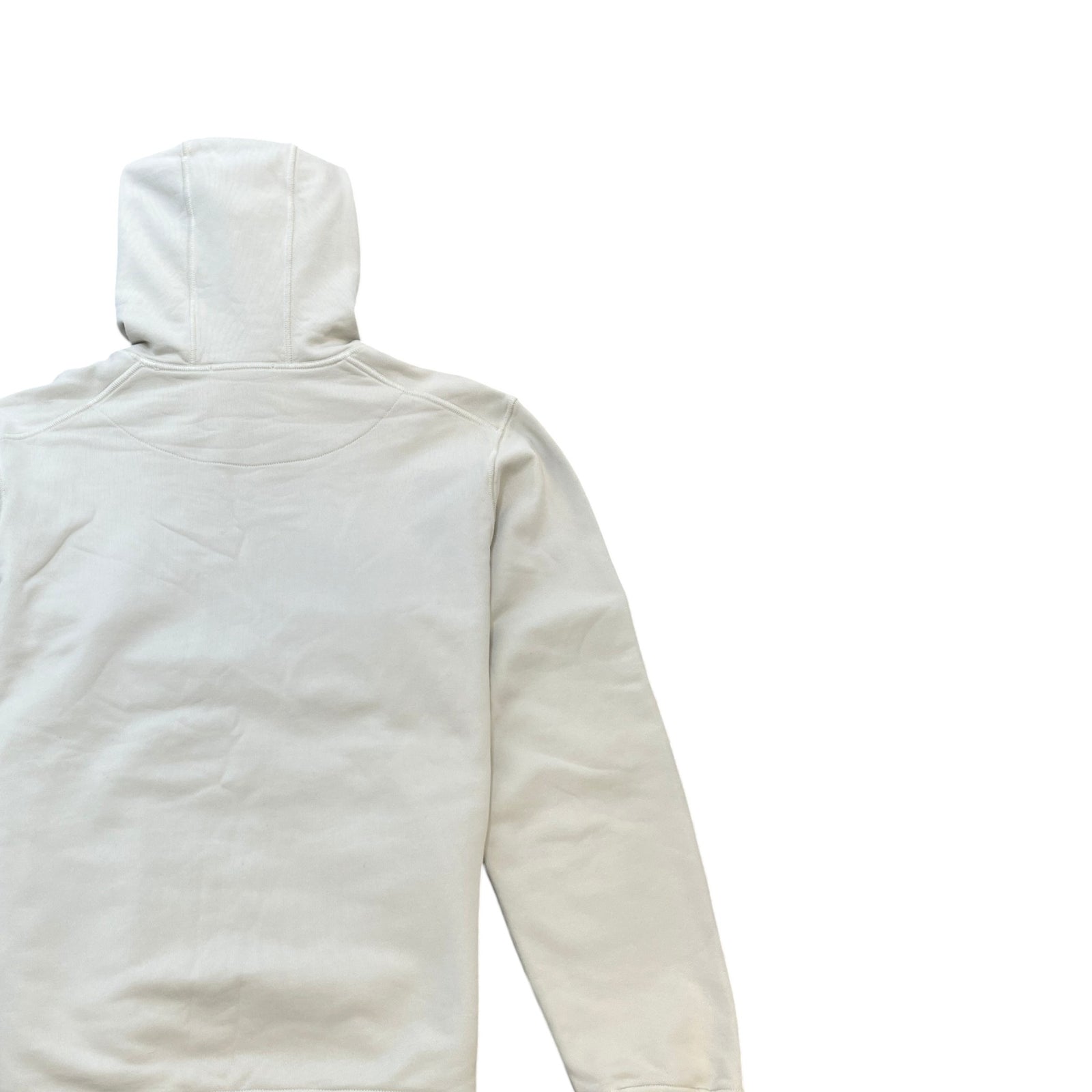 Men's Applique Logo Hoodie Beige Size XL - Photo 4