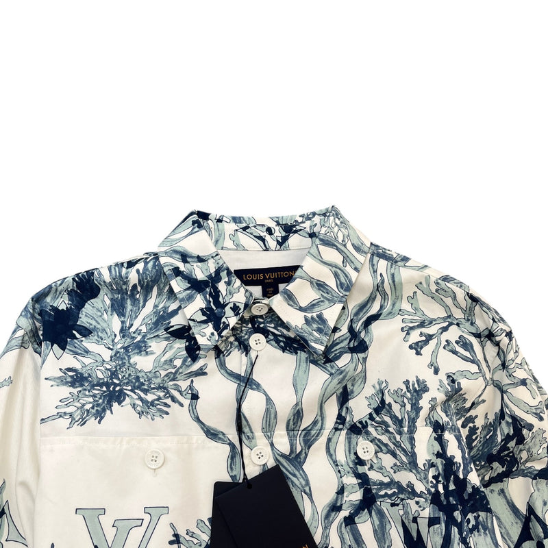 Men's Monogram Aquagarden OverShirt White Size XL