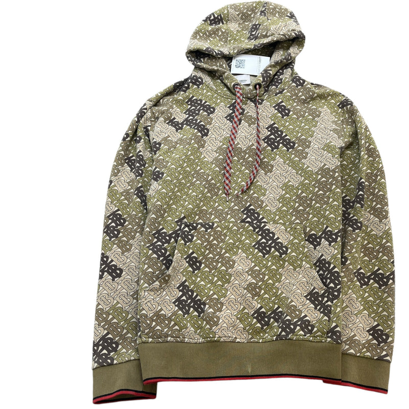 Men's Tb Monogram Hoodie Khaki Size M