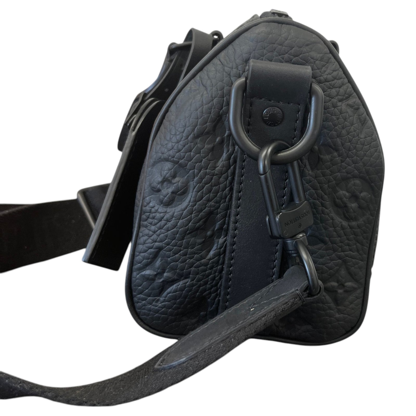 Men's Monogram Empreinte Keepall Bandoulière 25 Messenger Bag Black - Photo 6