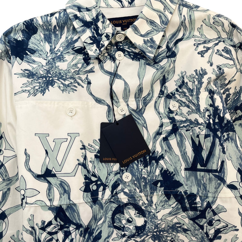 Men's Monogram Aquagarden OverShirt White Size XL
