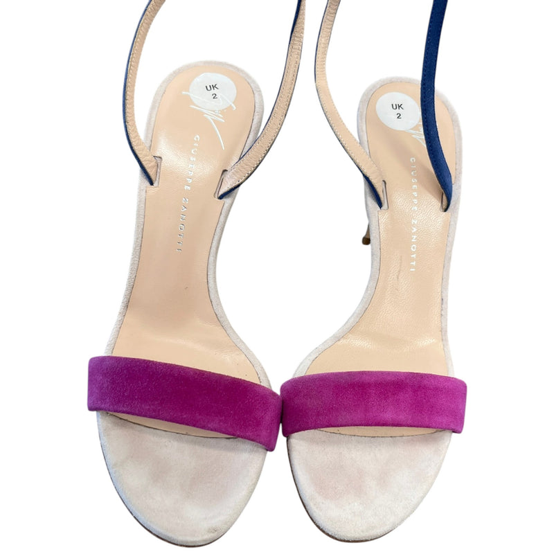 Women's Ankle Strap Heels Pink Size UK 2 / EU 35