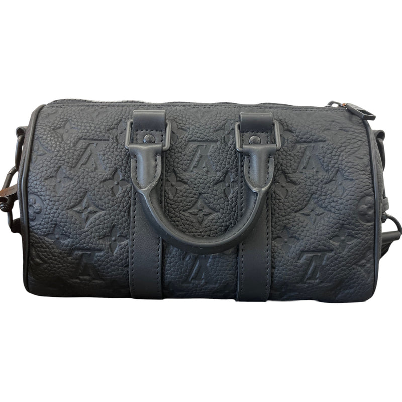 Men's Monogram Empreinte Keepall Bandoulière 25 Messenger Bag Black
