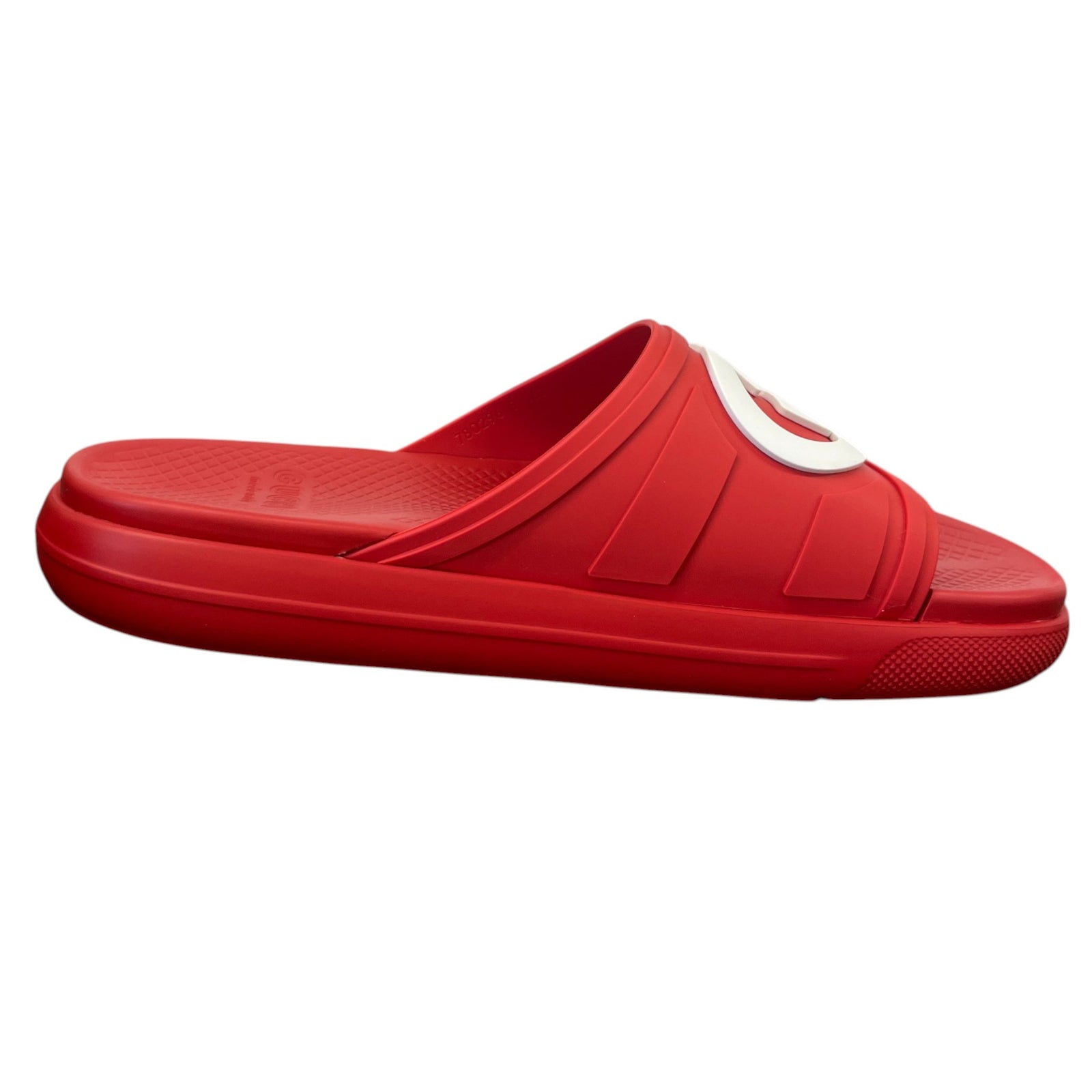 Men's Interlocking G Slides Red Size EU 43 / UK 9 - Photo 4