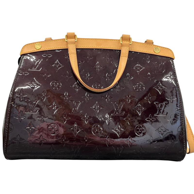 Women's Amarante Monogram Vernis Brea Mm Bag Burgundy
