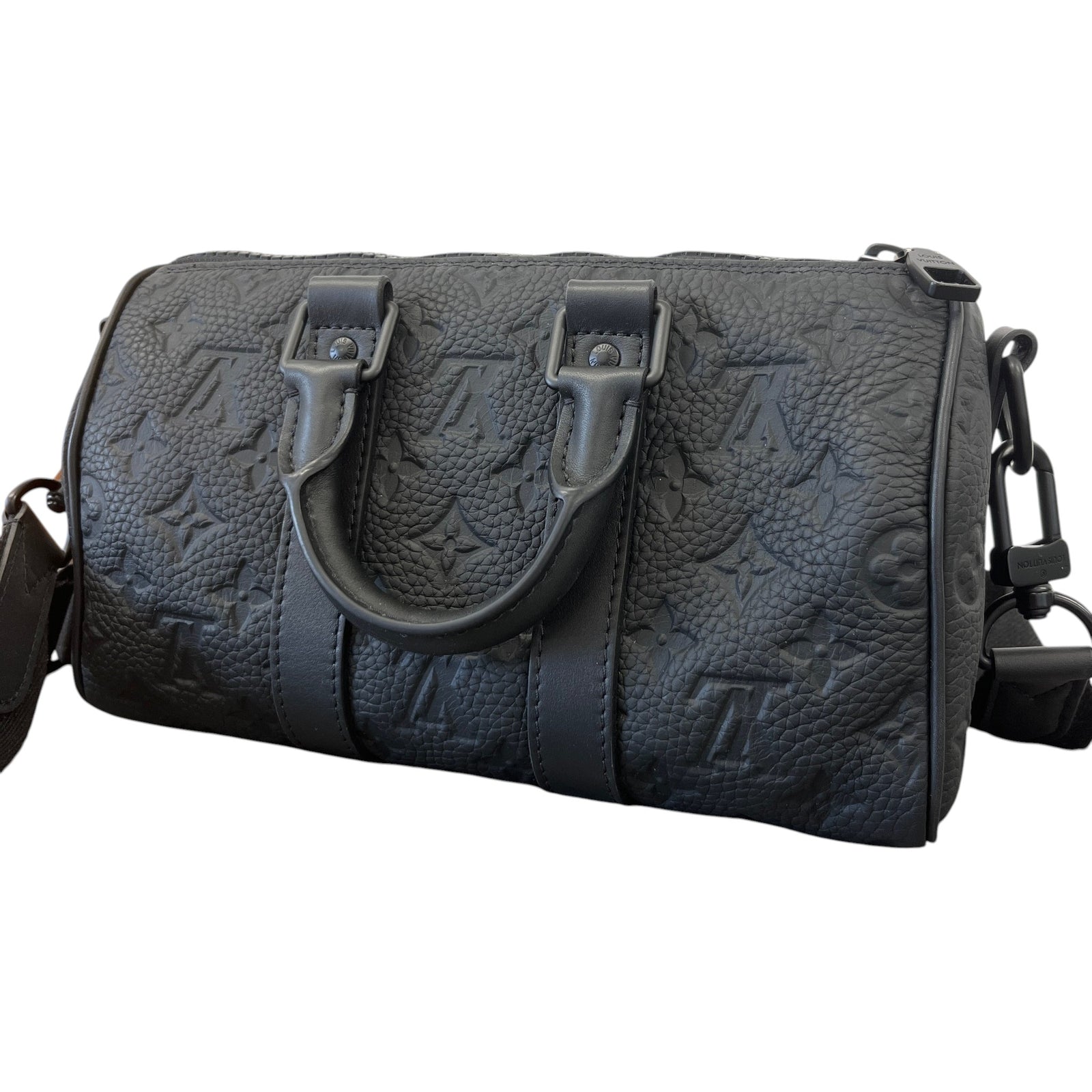 Men's Monogram Empreinte Keepall Bandoulière 25 Messenger Bag Black - Photo 9