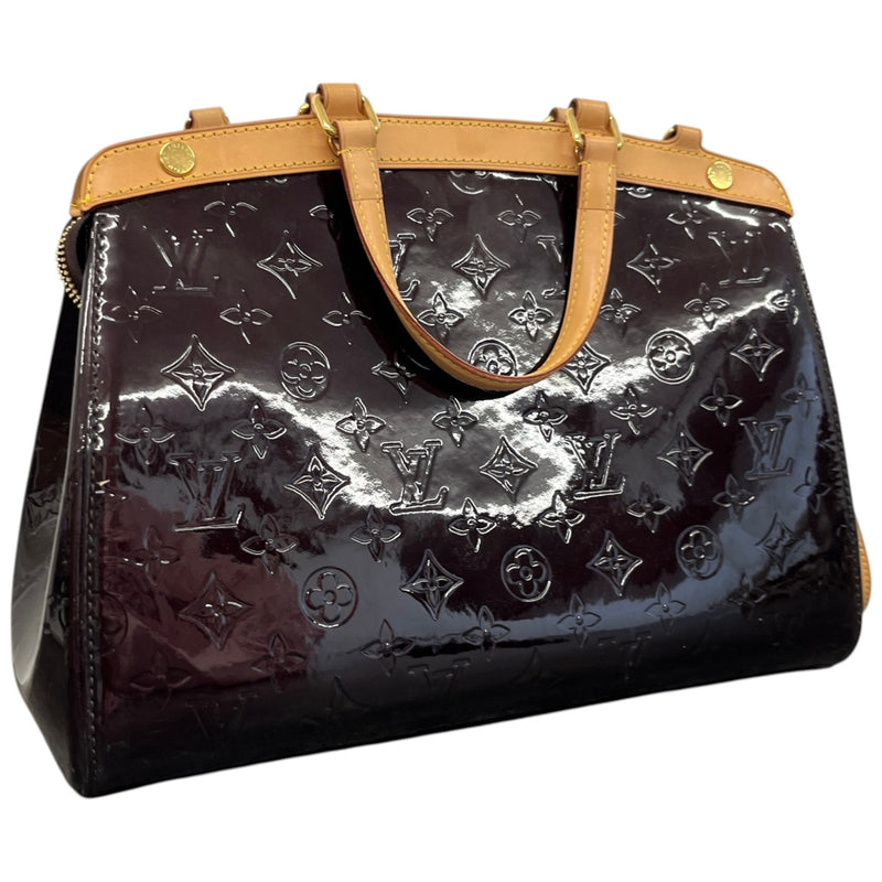 Women's Amarante Monogram Vernis Brea Mm Bag Burgundy