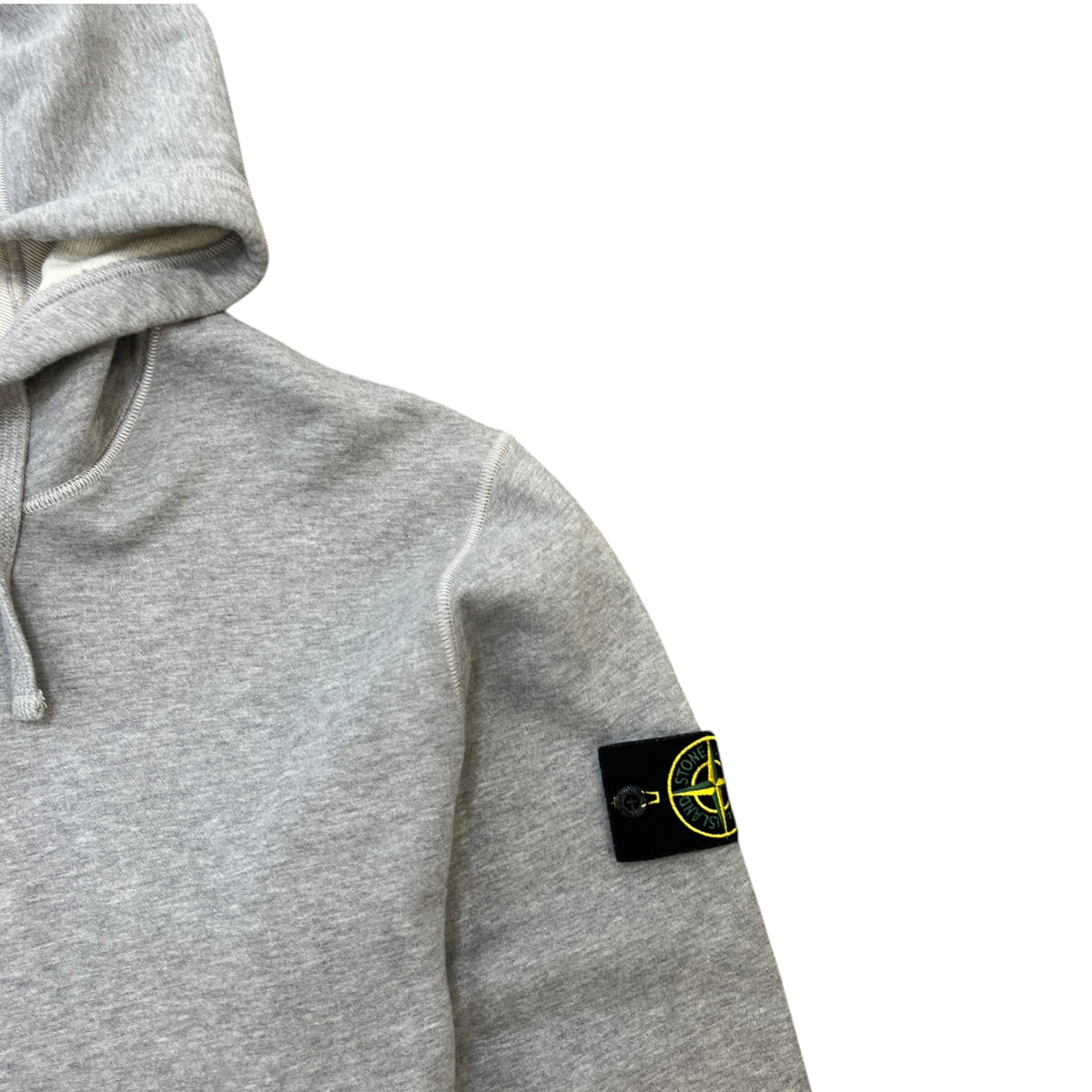 Men's Applique Logo Hoodie Grey Size XL - Photo 6