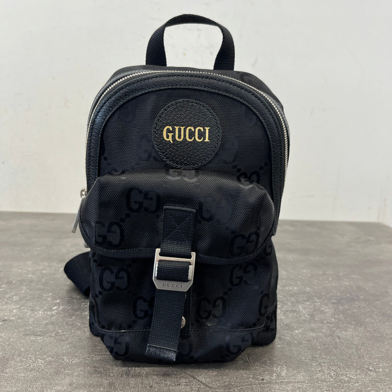 Men's Off The Grid GG Monogram Belt Bag Black