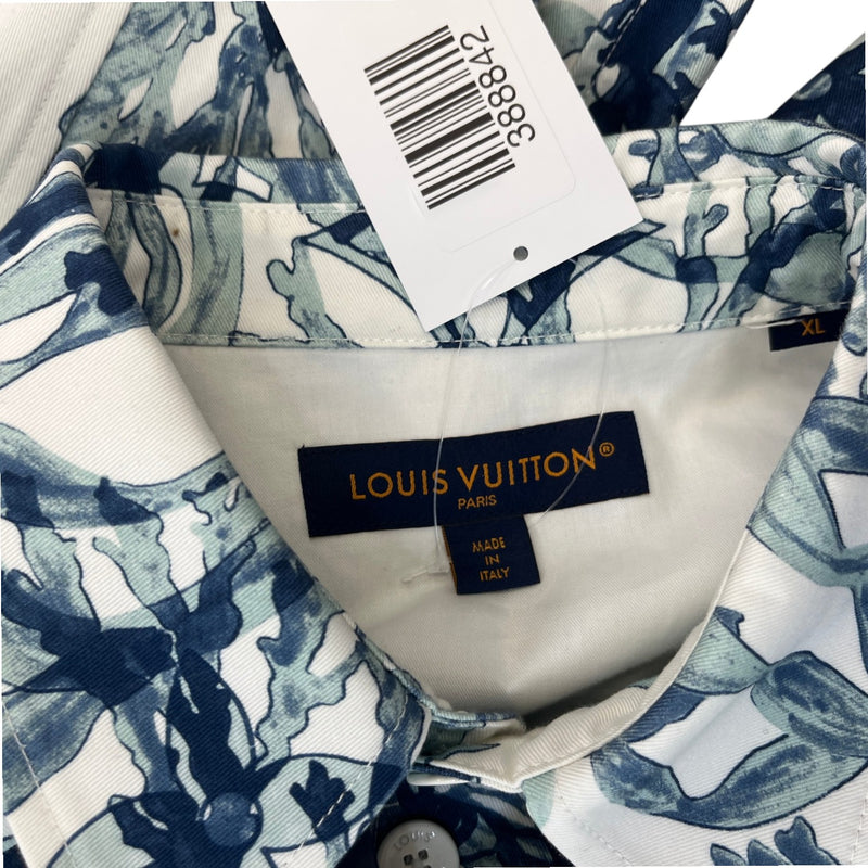 Men's Monogram Aquagarden OverShirt White Size XL
