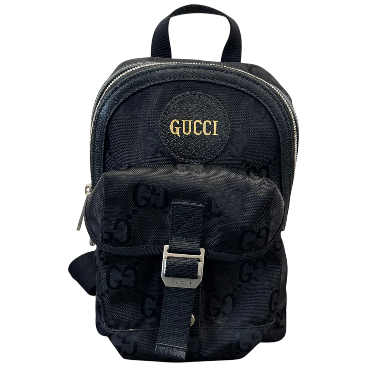 Men's Off The Grid GG Monogram Belt Bag Black - Photo 1