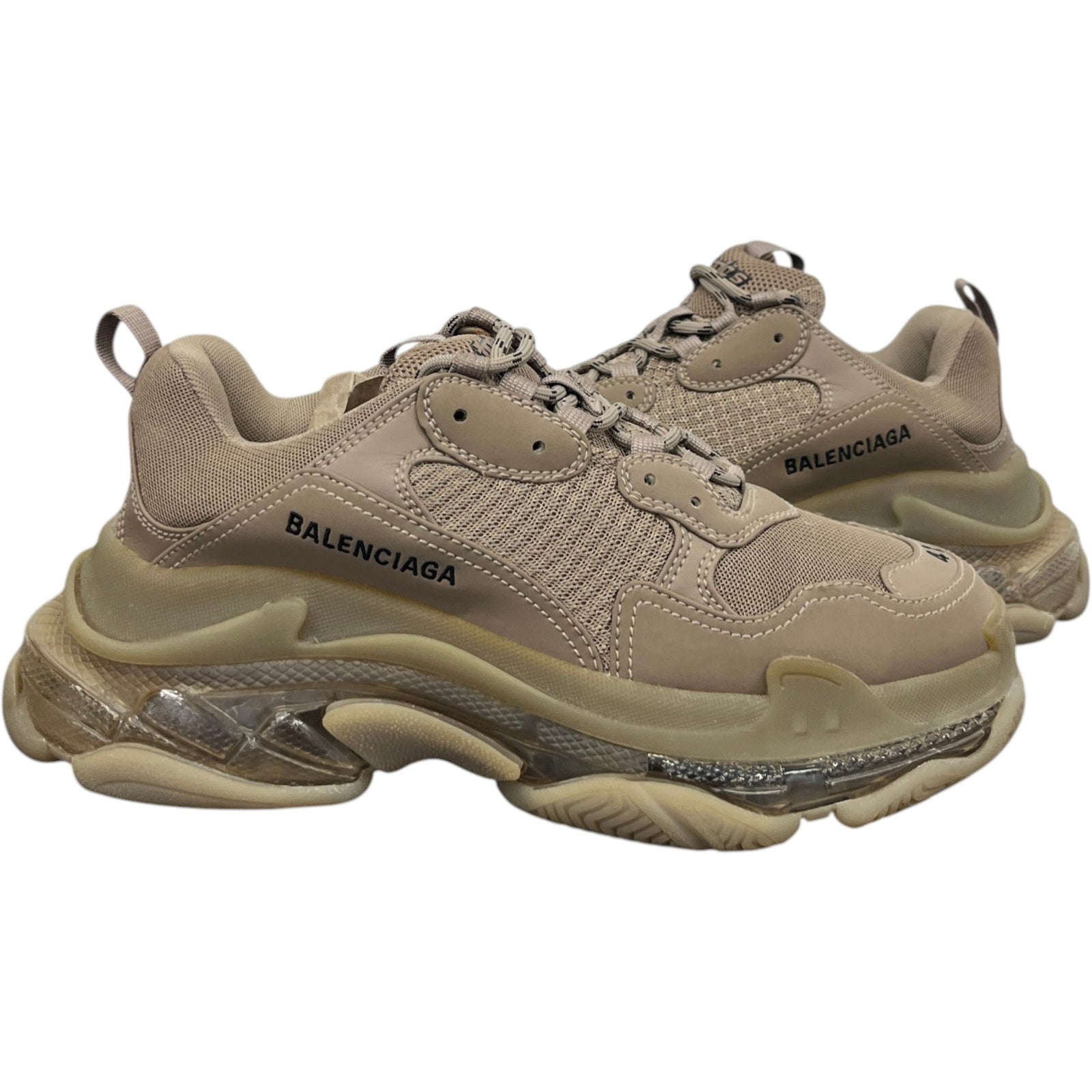 Men's Triple S Low Trainers Beige Size EU 41 / UK 7 - Photo 3