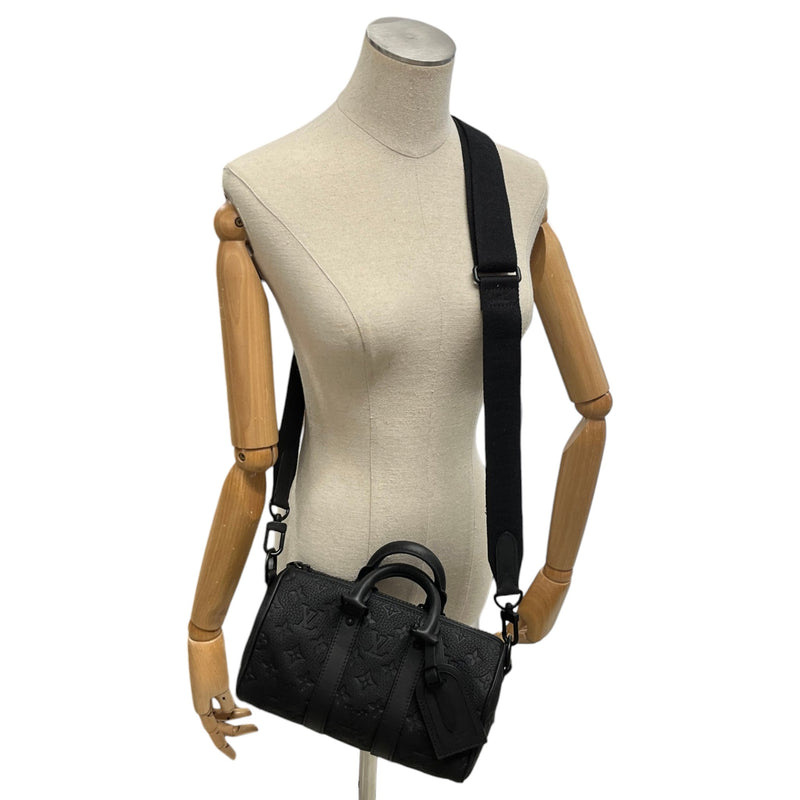 Men's Monogram Empreinte Keepall Bandoulière 25 Messenger Bag Black