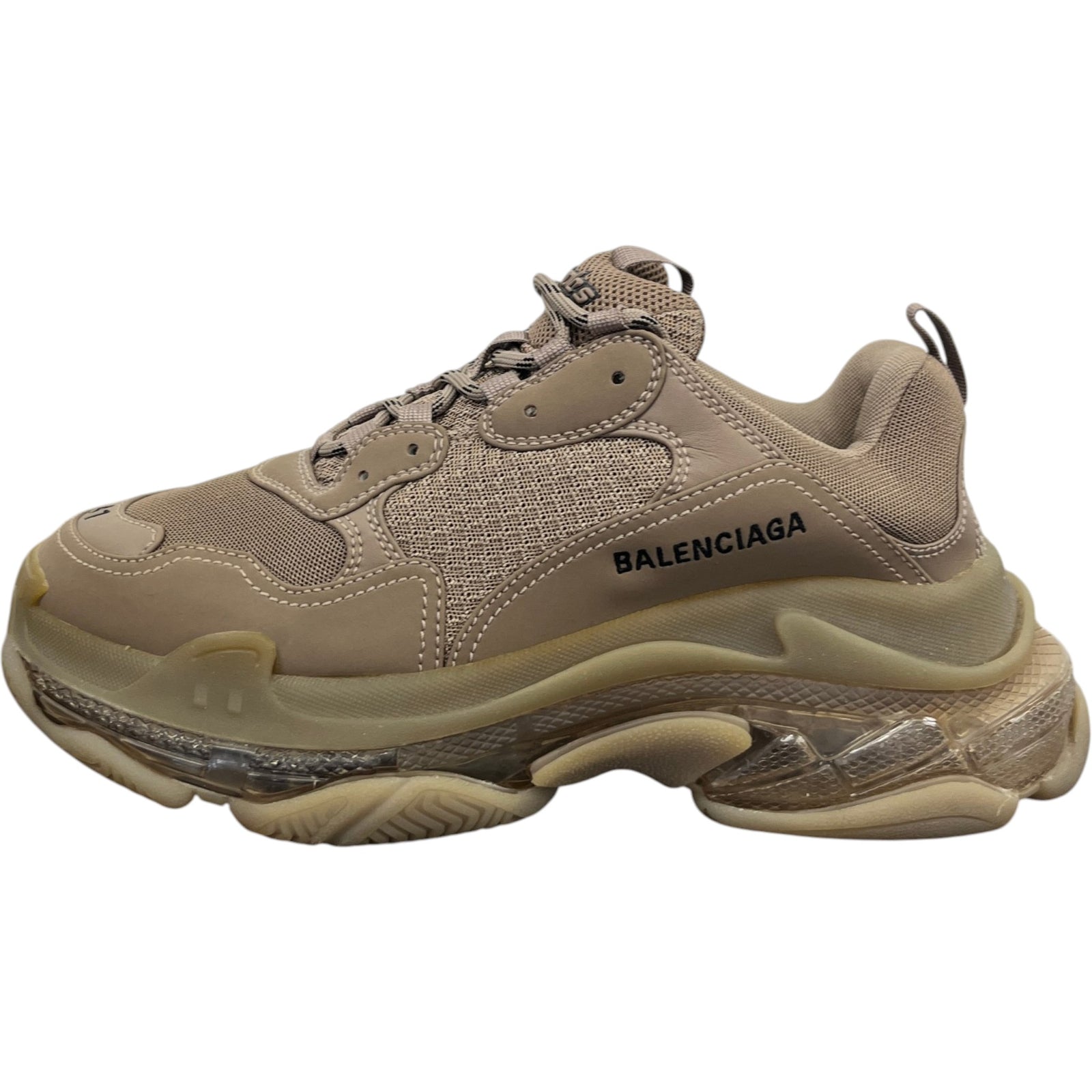 Men's Triple S Low Trainers Beige Size EU 41 / UK 7 - Photo 5