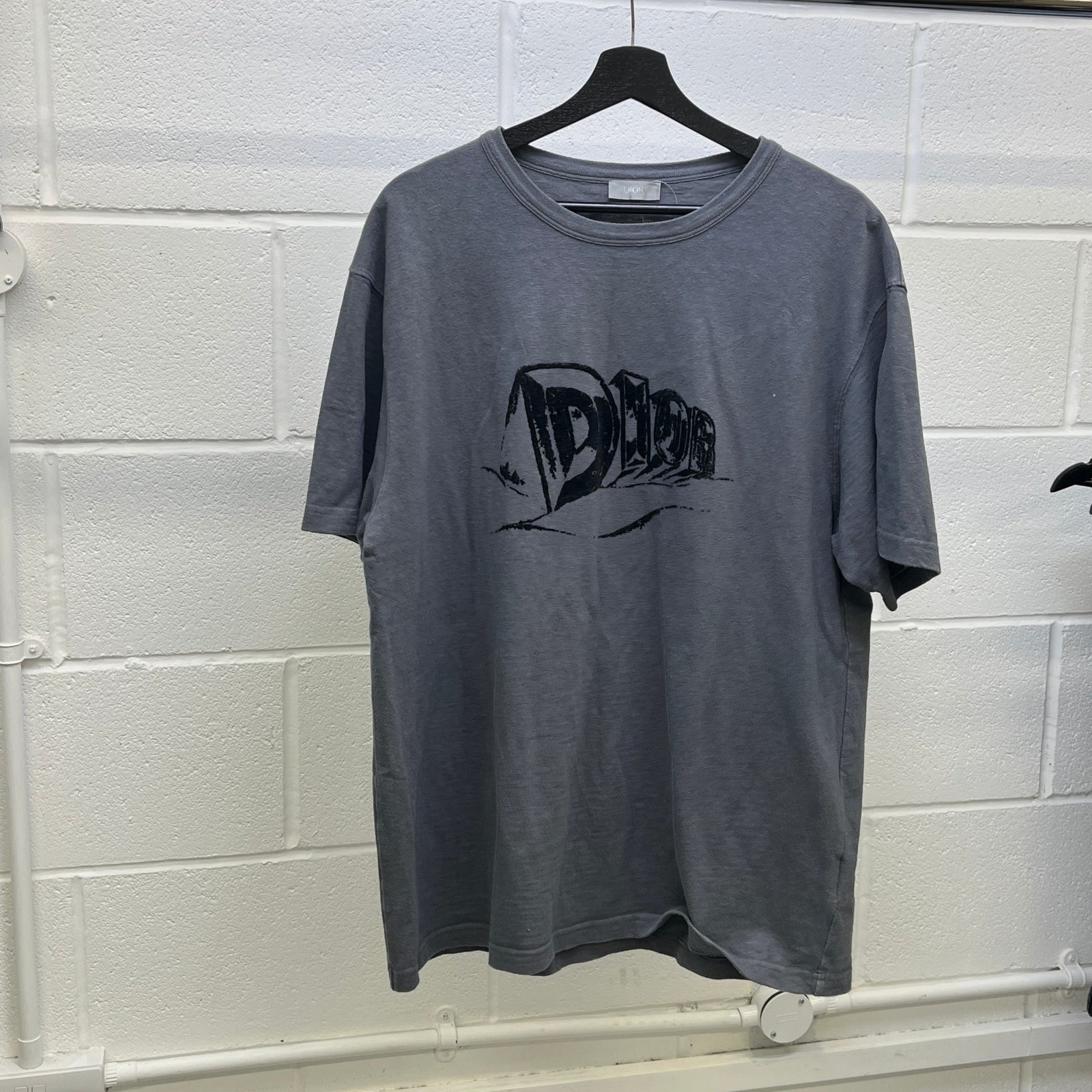 Men's Log Graphic T-Shirt Grey Size XXL - Photo 8