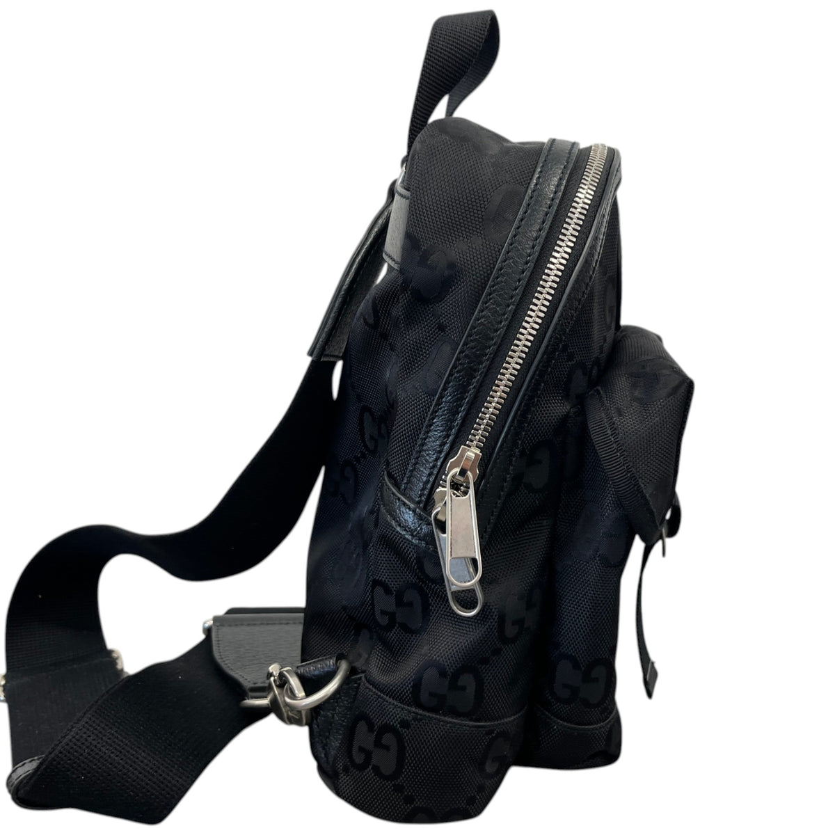 Men's Off The Grid GG Monogram Belt Bag Black - Photo 6
