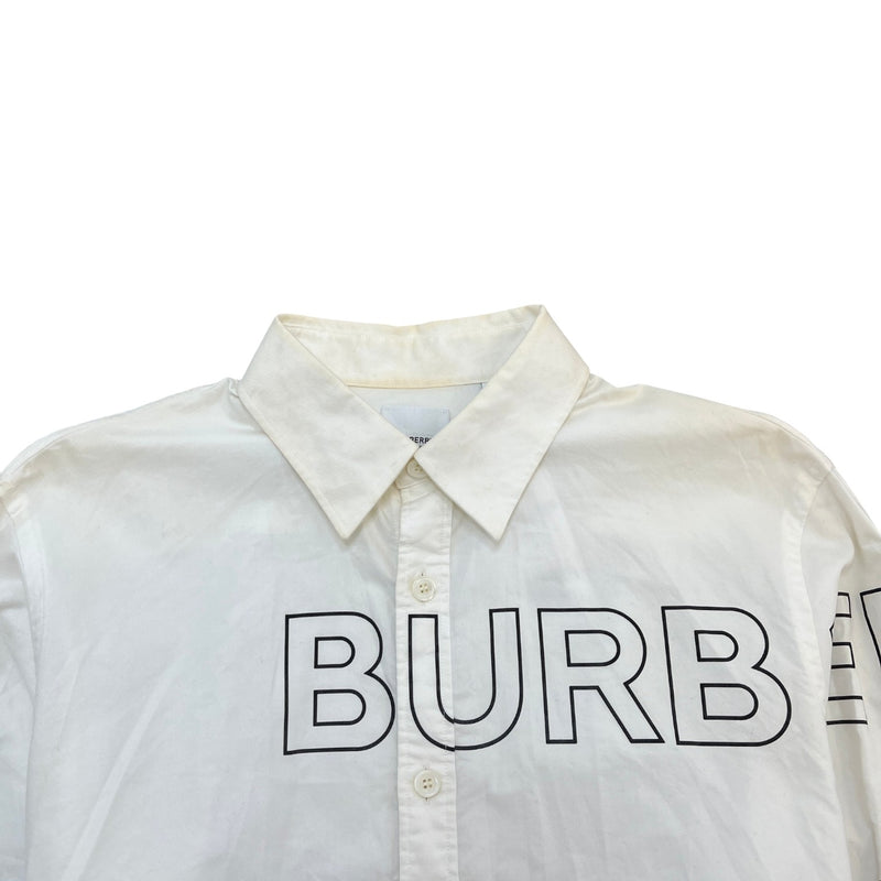 Men's Horseferry Print Shirt White Size M