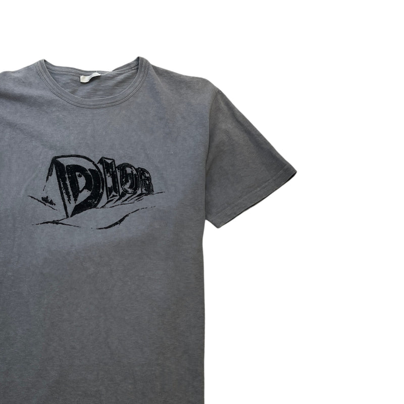 Men's Log Graphic T-Shirt Grey Size XXL
