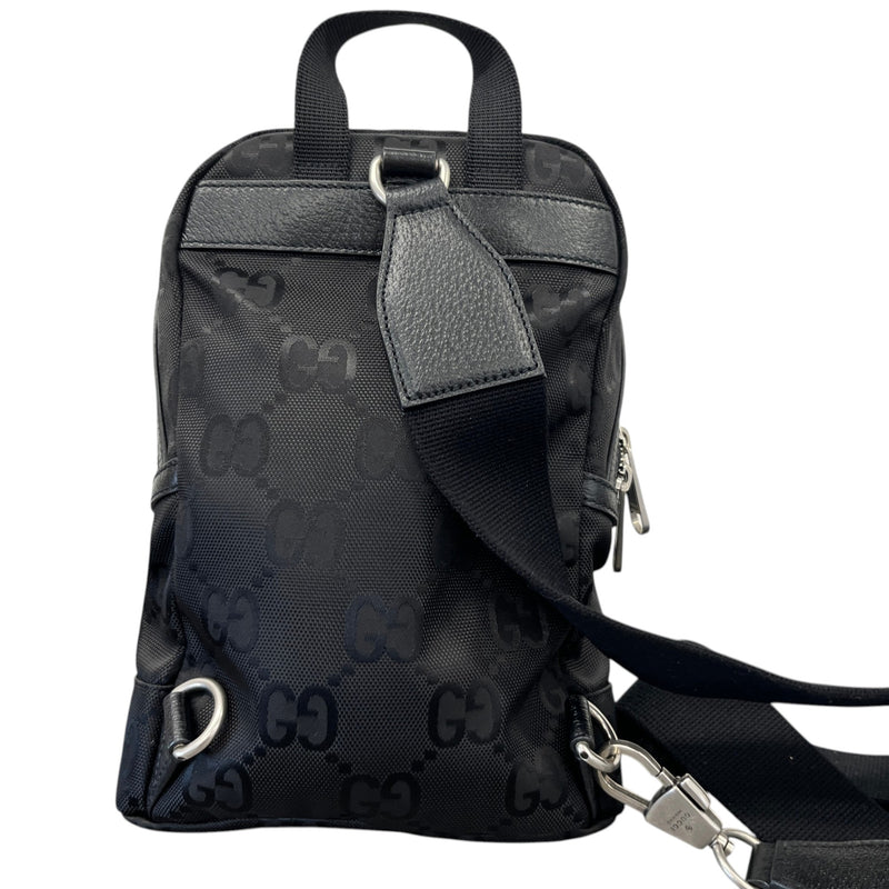 Men's Off The Grid GG Monogram Belt Bag Black
