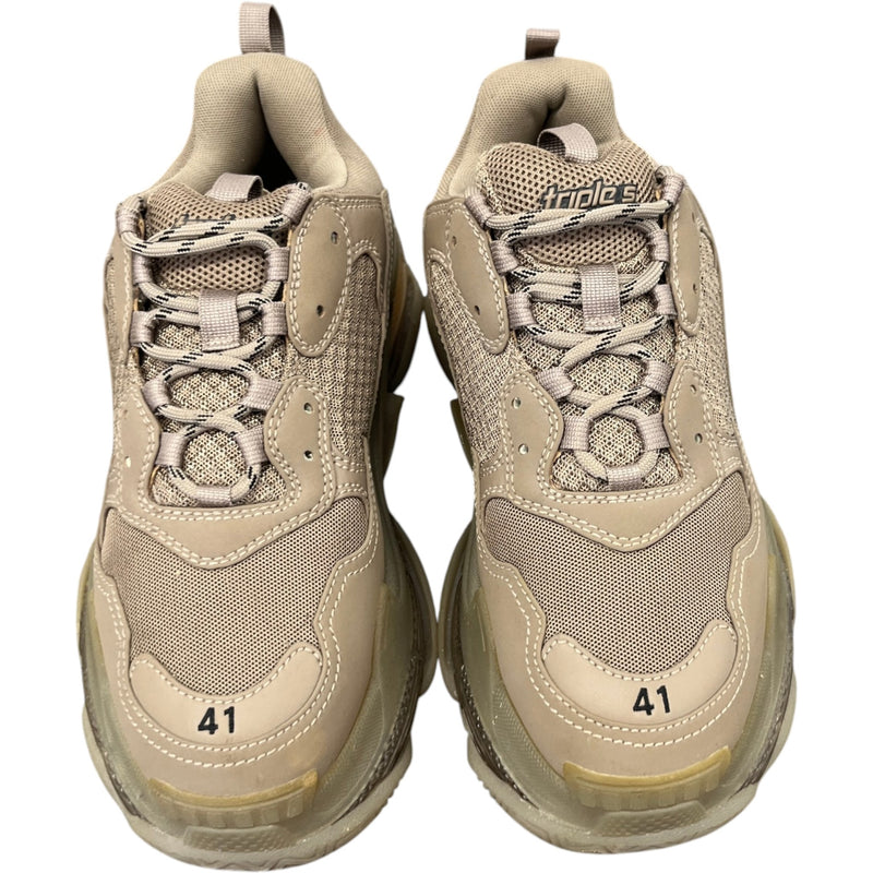 Men's Triple S Low Trainers Beige Size EU 41 / UK 7