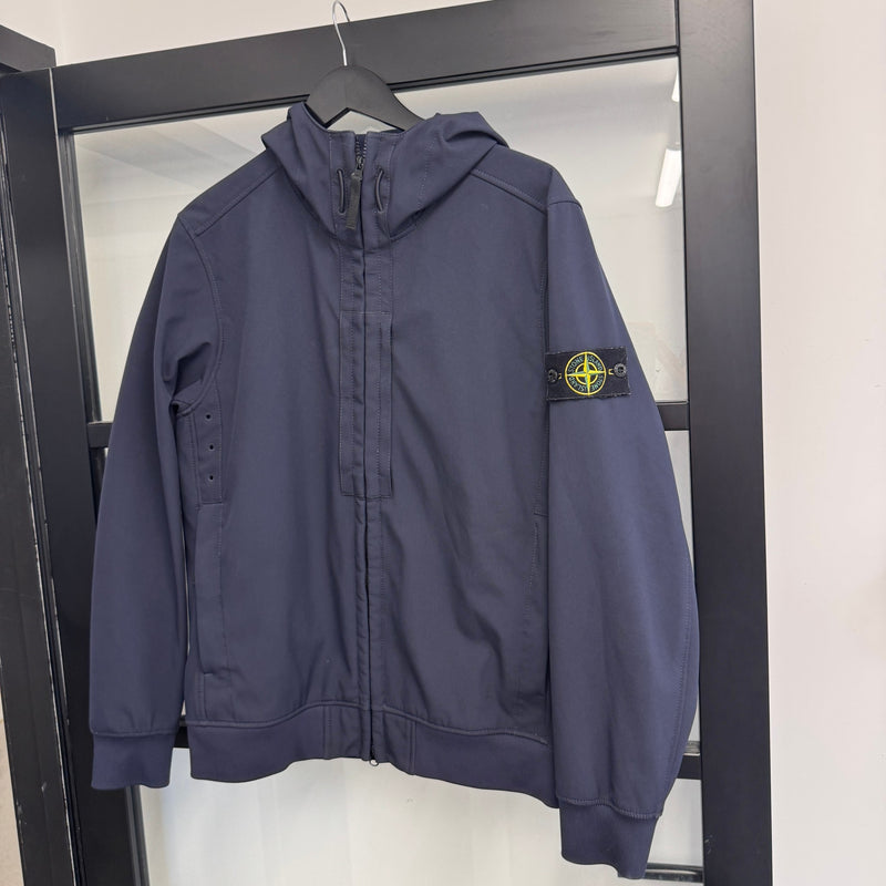 Men's Soft Shell-R Hooded Jacket Navy Size M