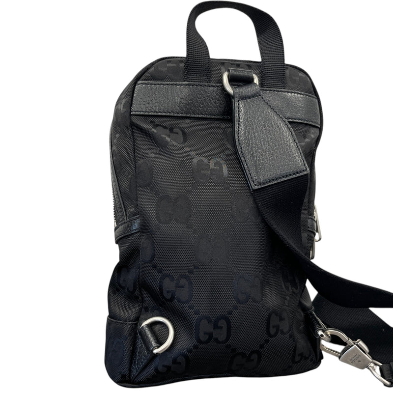 Men's Off The Grid GG Monogram Belt Bag Black