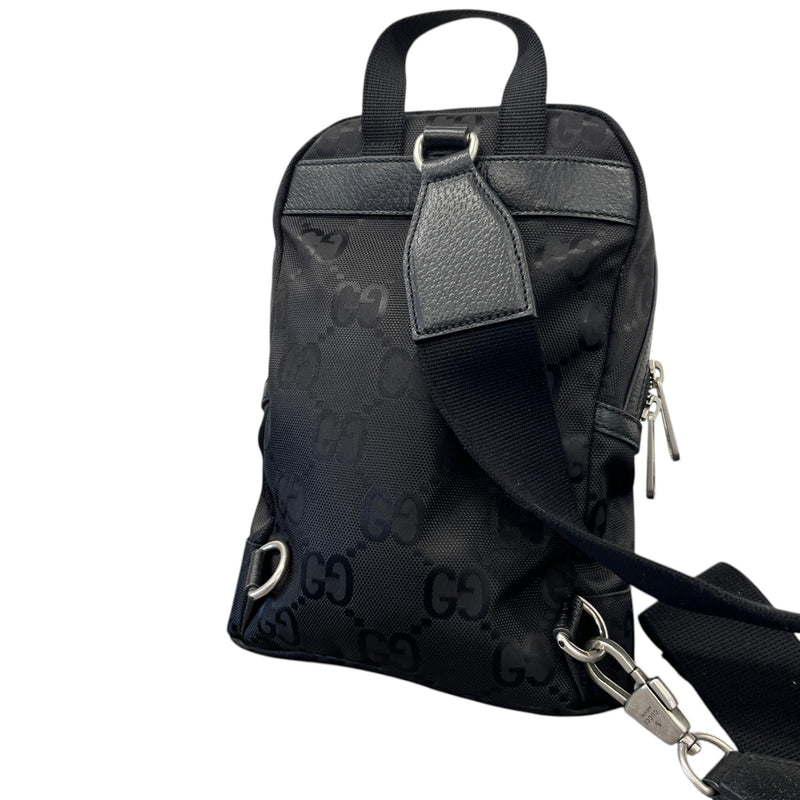Men's Off The Grid GG Monogram Belt Bag Black